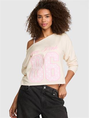 Kampüs Omzu Açık Sweatshirt