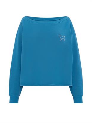 Kampüs Omzu Açık Sweatshirt