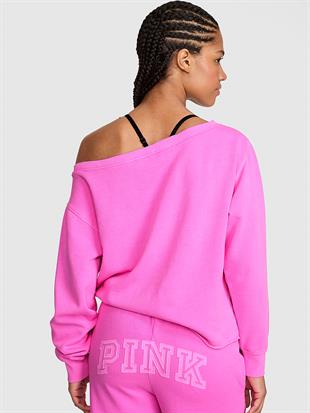 Kampüs Omzu Açık Sweatshirt