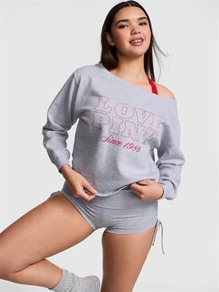 Kampüs Omzu Açık Sweatshirt