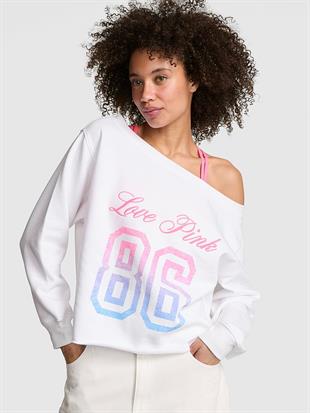 Kampüs Omzu Açık Sweatshirt