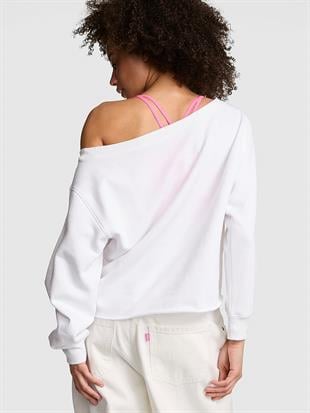 Kampüs Omzu Açık Sweatshirt