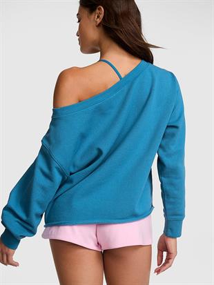Kampüs Omzu Açık Sweatshirt