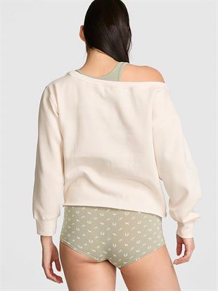 Kampüs Omzu Açık Sweatshirt