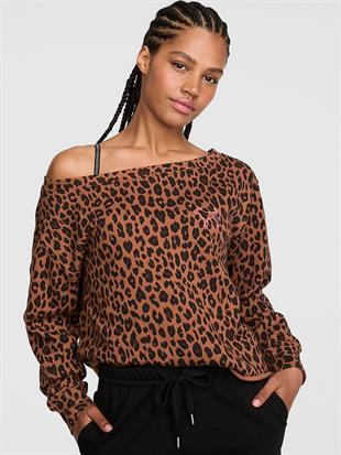 Kampüs Omzu Açık Sweatshirt