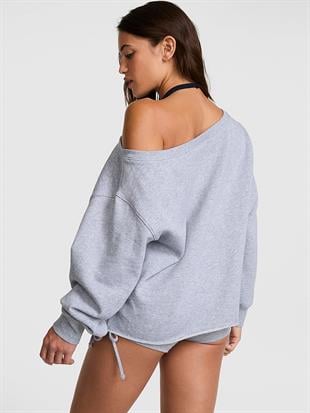 Kampüs Omzu Açık Sweatshirt
