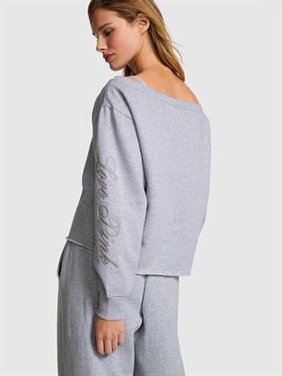 Kampüs Omzu Açık Sweatshirt