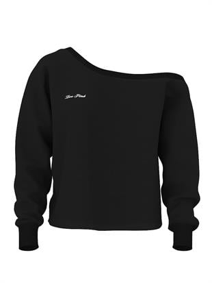 Kampüs Omzu Açık Sweatshirt