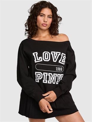 Kampüs Omzu Açık Sweatshirt