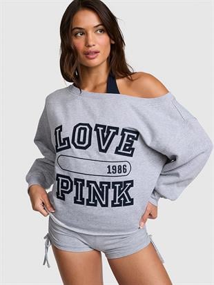 Kampüs Omzu Açık Sweatshirt