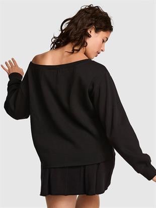 Kampüs Omzu Açık Sweatshirt