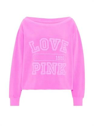 Kampüs Omzu Açık Sweatshirt