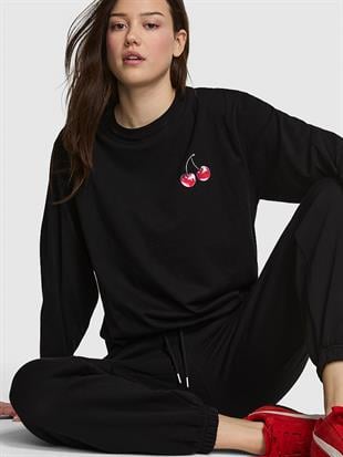 Kampüs Pamuklu Uzun Kollu Tişört