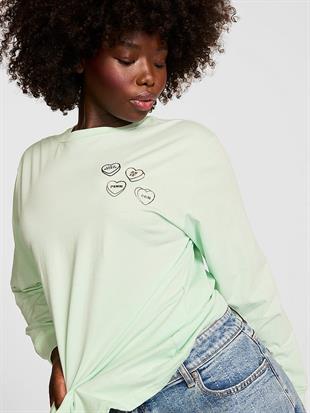 Kampüs Pamuklu Uzun Kollu Tişört