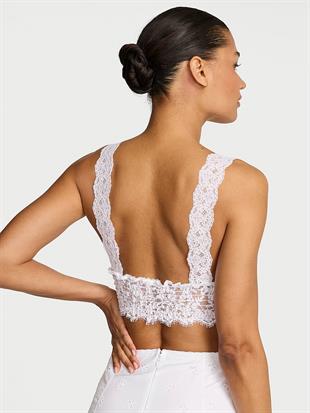 Kelebek Desenli Fisto ve Dantelli Bralet
