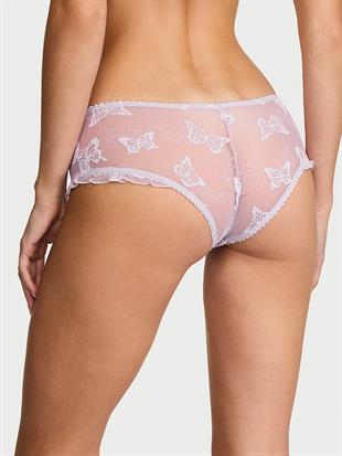 Kelebek İşlemeli Fırfırlı Cheeky Külot