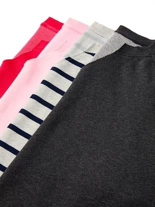 Kısa Kollu Bisiklet Yaka Sweatshirt
