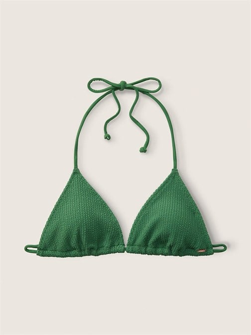 Krinkle Üçgen Bikini Üstü
