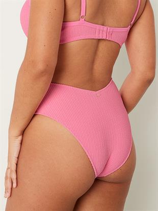 Krinkle Yüksek Bel Cheeky Bikini Altı