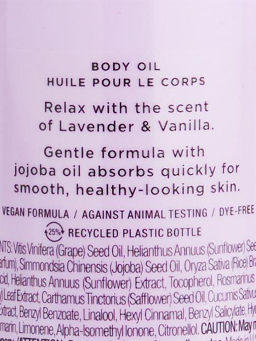 Lavender & Vanilla Vücut Yağı