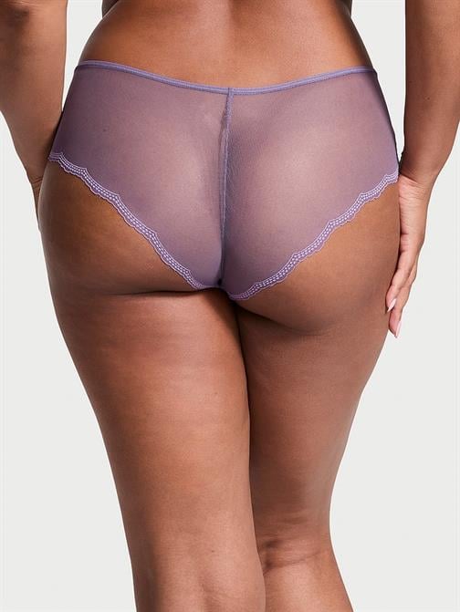 Lazer Kesim Arkası Tül Cheeky Külot