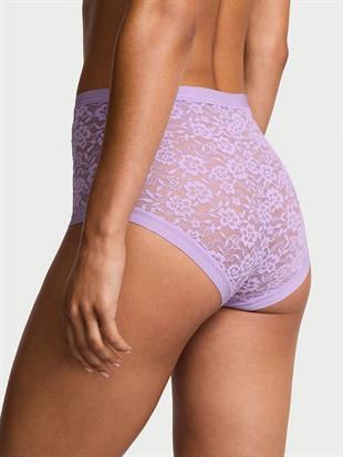 Lazer Kesim Dantelli Brief Külot