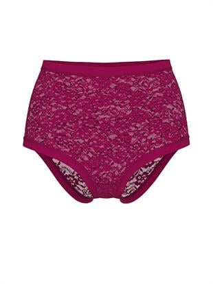 Lazer Kesim Dantelli Modern Brief Külot