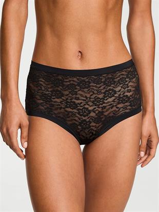 Lazer Kesim Dantelli Modern Brief Külot