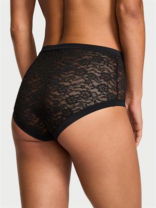 Lazer Kesim Dantelli Modern Brief Külot
