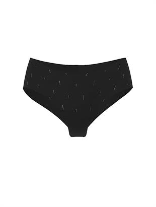 Lazer Kesim Işıltılı Cheeky Külot