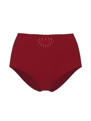 Lazer Kesim Kalp Detaylı Brief Külot