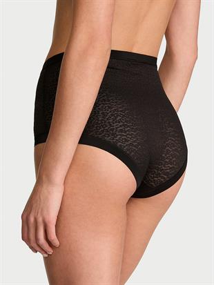 Lazer Kesim Leopar Dantelli Brief Külot