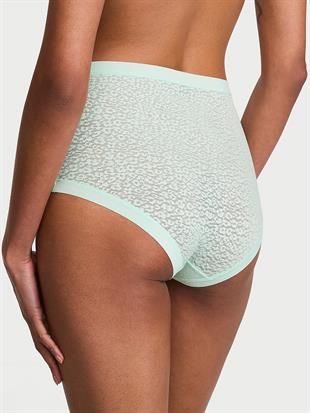 Lazer Kesim Leopar Dantelli Brief Külot