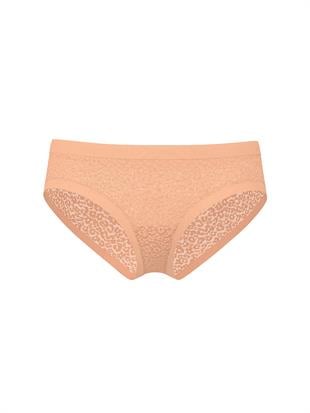 Lazer Kesim Leoparlı Dantelli Cheeky Külot
