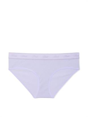 Logo Detaylı Işıltılı Pamuklu Hiphugger Külot