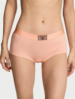Logo Detaylı Kalpli Boyshort Külot