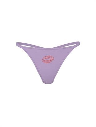 Logo Detaylı Pamuklu Scoop Tanga
