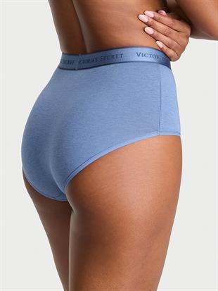 Logo Detaylı Pamuklu Yüksek Bel Külot