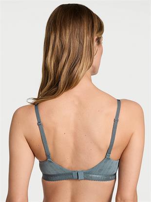 Logo Detaylı Pointelle Toparlayıcı Push-Up Sütyen