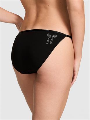 Logolu Pamuklu Askılı Bikini Külotu