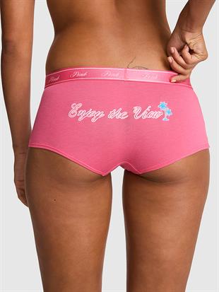 Logolu Pamuklu Boyshort Külot