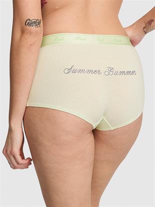 Logolu Pamuklu Boyshort Külot