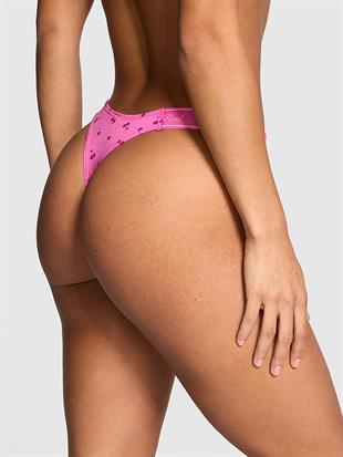 Logolu Pamuklu Derin Bacak Kesim Tanga