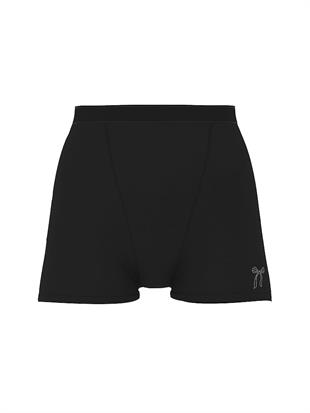 Logolu Pamuklu Yüksek Bel Boyshort Külot