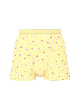 Logolu Pamuklu Yüksek Bel Boyshort Külot