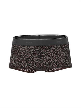 Logolu Tül Boyshort Külot