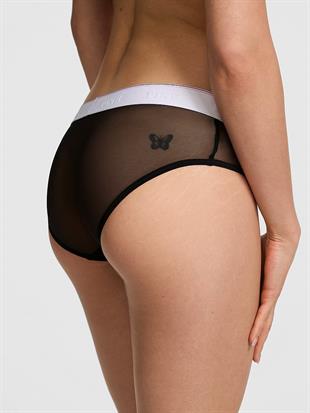 Logolu Tül Hiphugger Külot