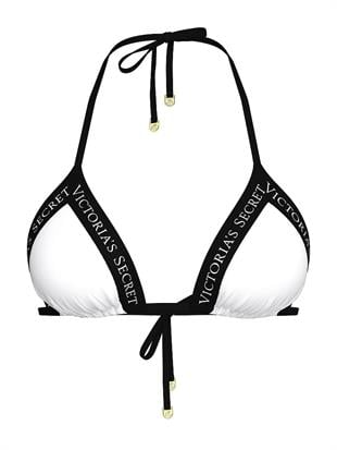 Logolu Üçgen Bikini Üstü