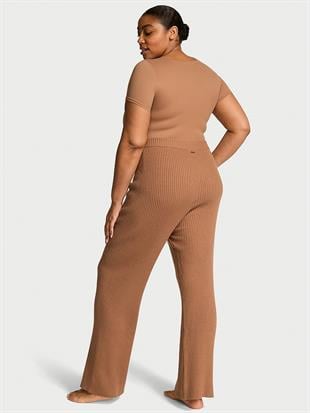 Lüks Nervürlü İspanyol Paça Pantolon