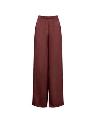 Lüks Saten Bol Paça Pantolon